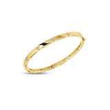18K Yellow Gold 0.10 ctw Bangle Diamond Bracelet