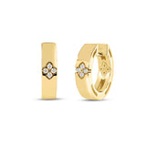 18K Yellow Gold 0.03 ctw Huggie Diamond Earring