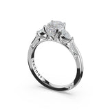 Oval 3-Stone Engagement Ring
