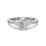 Oval 3-Stone Engagement Ring