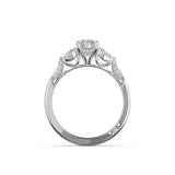 Oval 3-Stone Engagement Ring