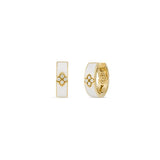 18K Yellow Gold 0.06 ctw Huggie Diamond Earring