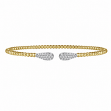 14K Yellow Gold 0.30 ctw Bangle Diamond Bracelet