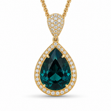 18K Yellow Gold 7.95ctw Tourmaline Pendant/Charm