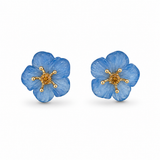 14K Yellow Gold Stud 3.33ctw Agate Earrings