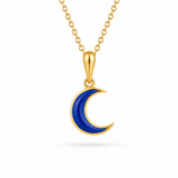 14K Yellow Gold Lapis Lazuli Necklace
