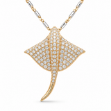 14K Yellow Gold 0.62 ctw Stingray Diamond Pendant/Charm