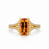 18K Yellow Gold 1.83ctw Topaz Ring