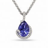 Platinum 3.05ctw Tanzanite Pendant/Charm
