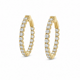 14K Yellow Gold 1.85 ctw Inside Out Diamond Earring