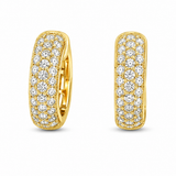 18K Yellow Gold 0.69 ctw Huggie Diamond Earring