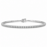 14K White Gold 1.67 ctw Bangle Diamond Bracelet