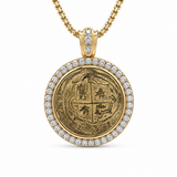 14K Atocha 2 Reale Pendant W/Diamonds