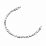 14K White Gold 6.20 ctw Tennis Diamond Bracelet
