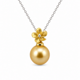 18K Yellow Gold Gold South Sea Pearl Necklace