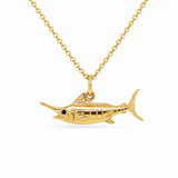 14K Yellow Gold Marlin Pendant/Charm