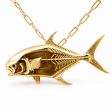 14K Yellow Gold Permit Pendant/Charm