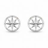 14K White Gold Stud Women's Earrings