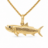 14K Yellow Gold Tarpon Pendant/Charm