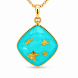 18K Yellow Gold Islamorada Turquiose Pendant/Charm