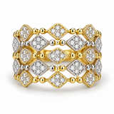 14K Two Tone 0.47 ctw Diamond Women's Ring
