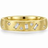 14K Yellow Gold 0.25 ctw Geometric Diamond Women's Ring