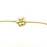 Gold Plumeria Bolo Bracelet