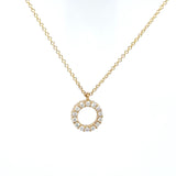 Blue Marlin Jewelry Singature Collection Circle Diamond Pendant