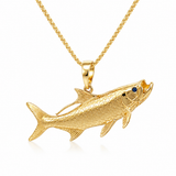 14K Yellow Gold Tarpon Pendant/Charm