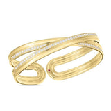 18K Yellow Gold 1.60 ctw Bangle Diamond Bracelet