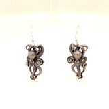 Sterling Silver Octopus Earrings