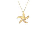 14K Starfish Pendant with Diamond