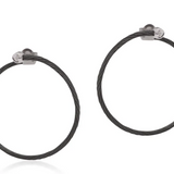 ALOR Black Loop Earrings