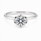 14K White Gold Solitaire Semi Mount Engagement Ring