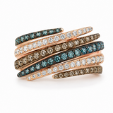 14K Rose Gold 1.055 ctw Contemporary Diamond Women's Ring