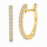 18K Yellow Gold 0.20 ctw Huggie Diamond Earring