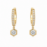 18K Yellow Gold 0.81 ctw Huggie Diamond Earring