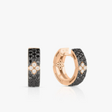 18K Rose Gold 0.89 ctw Small Hoop Diamond Earring