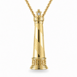 14K Yellow Gold 0.015 ctw Lighthouse Diamond Pendant/Charm