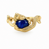14K Yellow Gold Mermaid 0.33ctw Opal Ring