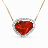 14K Two Tone 2.32ctw Opal Necklace