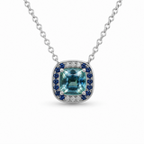 Platinum 2.01ctw Sapphire Necklace
