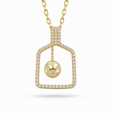 14K Yellow Gold 0.46 ctw Pickleball Diamond Necklace