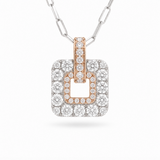 14K White Gold 0.20 ctw Nebula Diamond Necklace