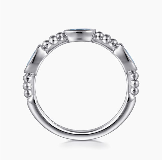 Sterling Silver 3 Stone 0.76ctw Topaz Ring