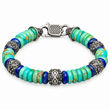 Sterling Silver Bead Turquiose Bracelet