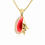 14K Yellow Gold 0.35 ctw Conch Diamond Pendant/Charm