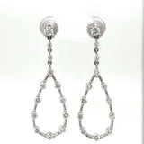 Tear Drop Diamond Earrings