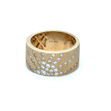 Diamond Starburst Cigar Band Ring