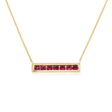 14K Yellow Gold Ruby Neckpiece